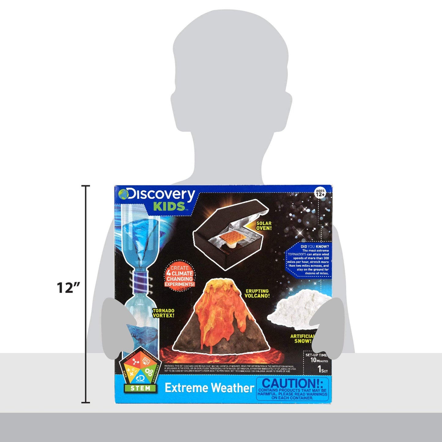 Discovery Extreme Weather STEM Science Kit, At-Home STEM Kits For Kids Age 12 And Up, Weather Experiment Kits for Young Scientists, DIY Volcano