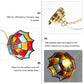Uonlytech Mini Adornment Miniature Ceiling Light Tiny Chandelier for Dollhouse Led Hanging Lamp with on/Off Switch Adhesive Tape and Magnet Base 3.93