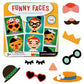 Petit Collage Funny Face Magnetic Travel Play Set - Fun Game for Families, Ideal for 2-4 Players, Ages 4+ - Travel Game for Kids with Handy Portable