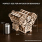 LENAOBEN W12 Engine Model Kit (1400+ Pieces) 3D Wooden Puzzle for Adults, Recreates Real Mechanical Movement Logic, Assembly Model Kit, Challenging