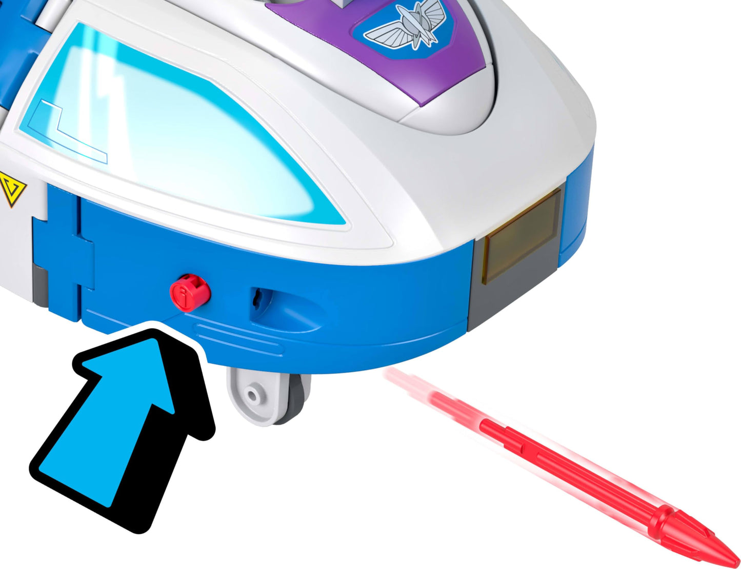 Fisher-Price Imaginext Transforming Buzz Lightyear Ship Toy Vehicle with Lights, Sounds,3-inch Action Figures, Launcher and Projectiles