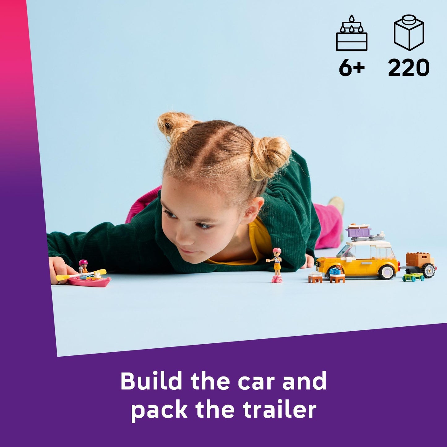 LEGO Friends Friendship Road-Trip Travel Car Toy - Buildable Storytelling Playset with Pretend Play Toys and Puppy Figurine - Fun Birthday Gift Idea