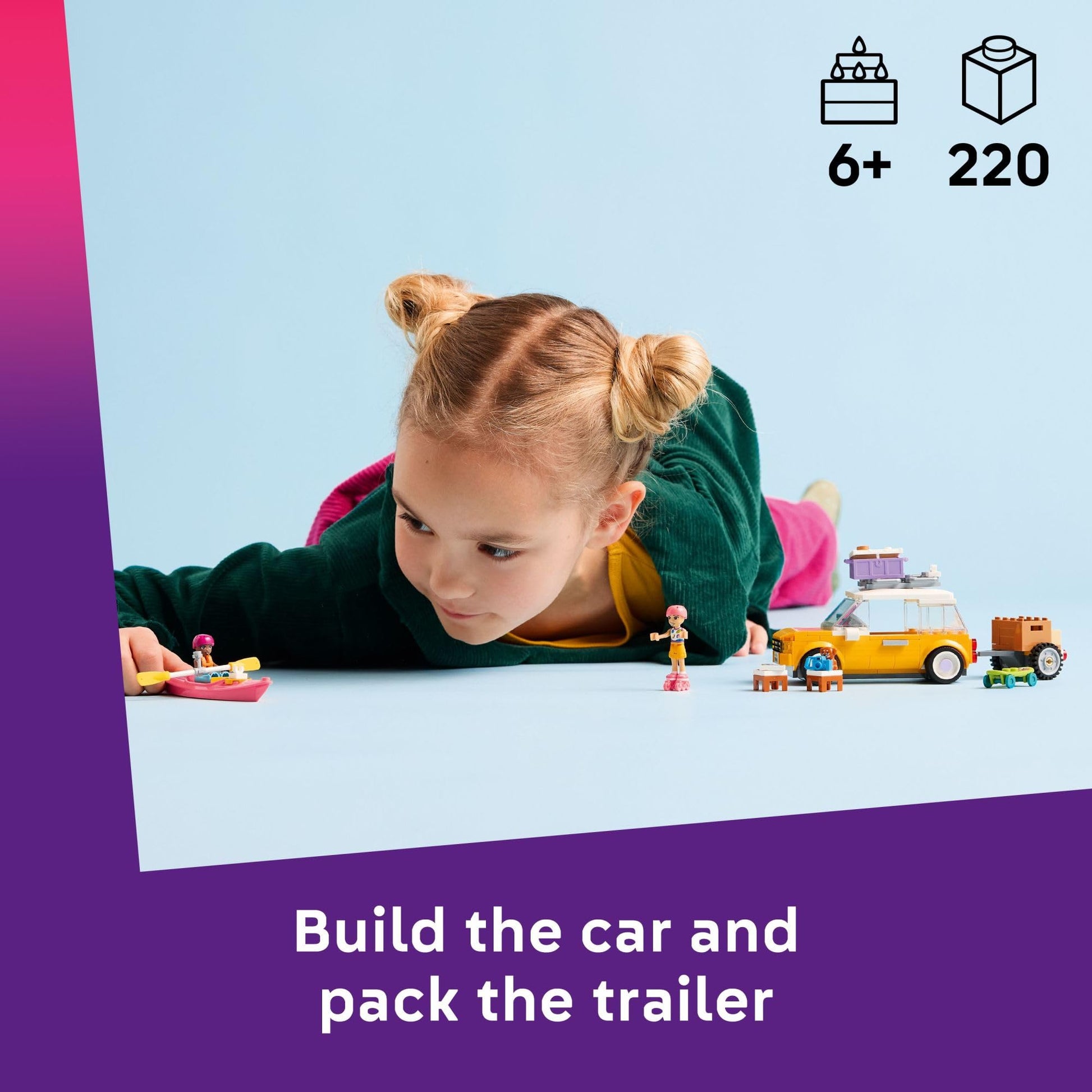LEGO Friends Friendship Road-Trip Travel Car Toy - Buildable Storytelling Playset with Pretend Play Toys and Puppy Figurine - Fun Birthday Gift Idea