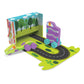 MindWare Konvertibles Transforming Wooden Trucks - 2?Piece Flip?&?Change Vehicle Set with Carry?Along Box that Becomes 3?D Road Scene, Toddler Toy