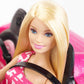 Barbie Playset with Sparkly Pink 2-Seater Toy Convertible Car Featuring Glam Details & Fashion Doll in Sundress & Sunglasses (Amazon Exclusive)