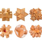 ULT-unite3D Wooden Cube Brain Teaser Puzzle