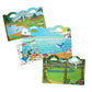 Melissa & Doug Puffy Sticker Activity Books Set of 3 - Safari, Dinosaur & Ocean, with 118 Reusable Puffy Stickers and Fold-Out Scenes, Mess Free Play