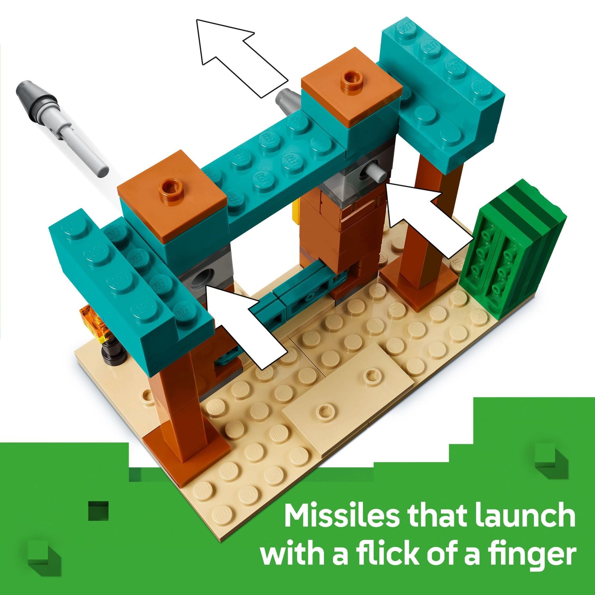 LEGO Minecraft The Illager Desert Patrol Toy Figures and Playset - Building Minecraft Toy for Kids, Boys and Girls, Ages 7+ - with 4 Figures for