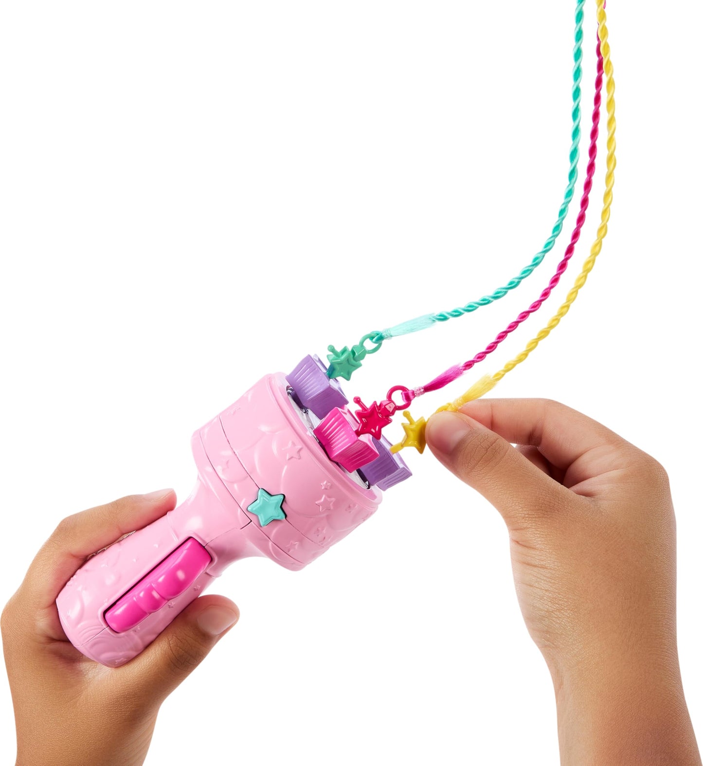 Barbie -Doll Magical Braided Hair Rainbow Hair Extensions Twist Tool Accessories JCW55