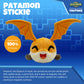 Youtooz Patamon Stickie 6" Plush, Collectible Patamon Plushie from Digimon Digimon Collection