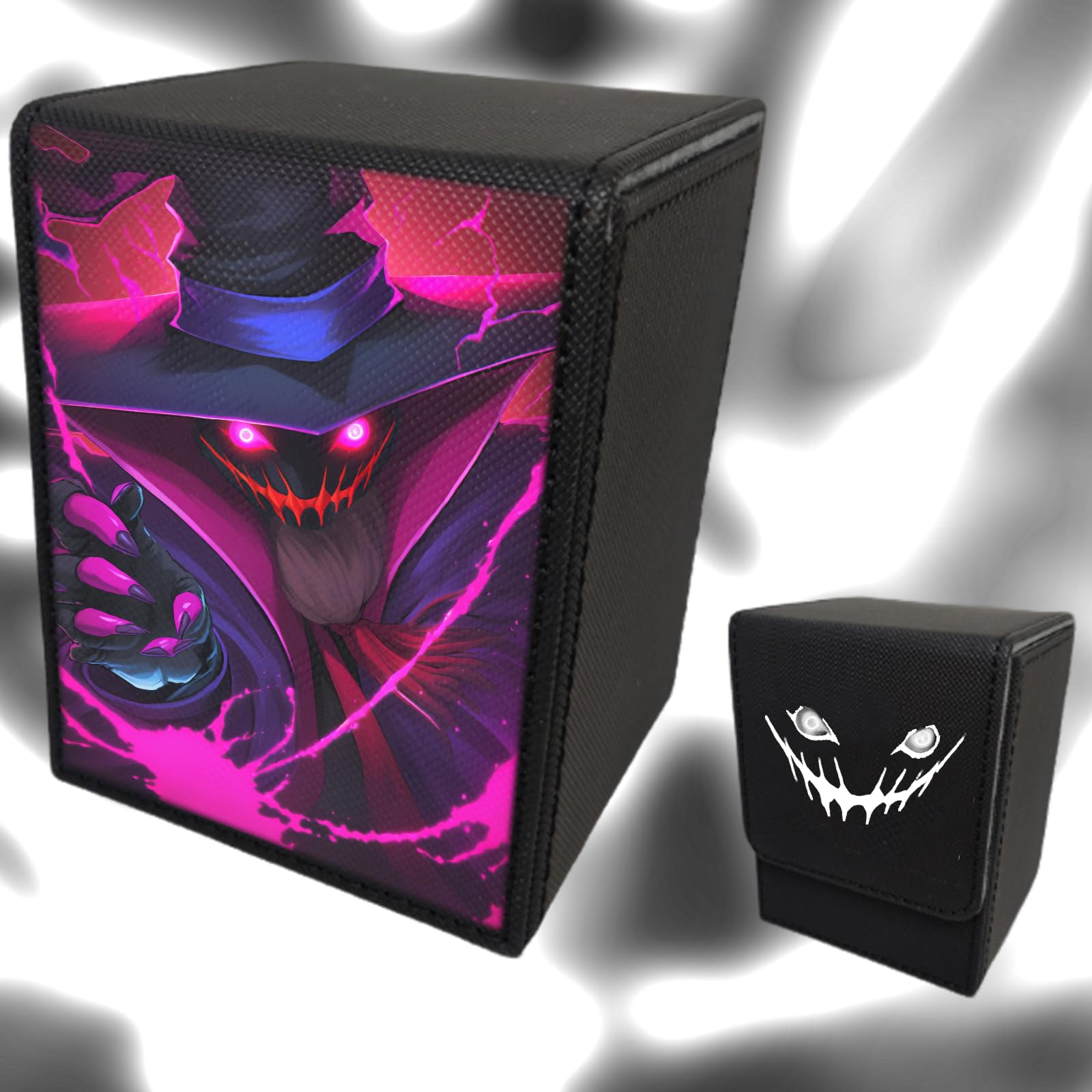 VEHASAYO Custom Card Deck Box, Make Your Own Card Cases, Premium Leather Deck Case for TCG, MTG, CCG, OCG Storage, Compatible with Magic The Gathering