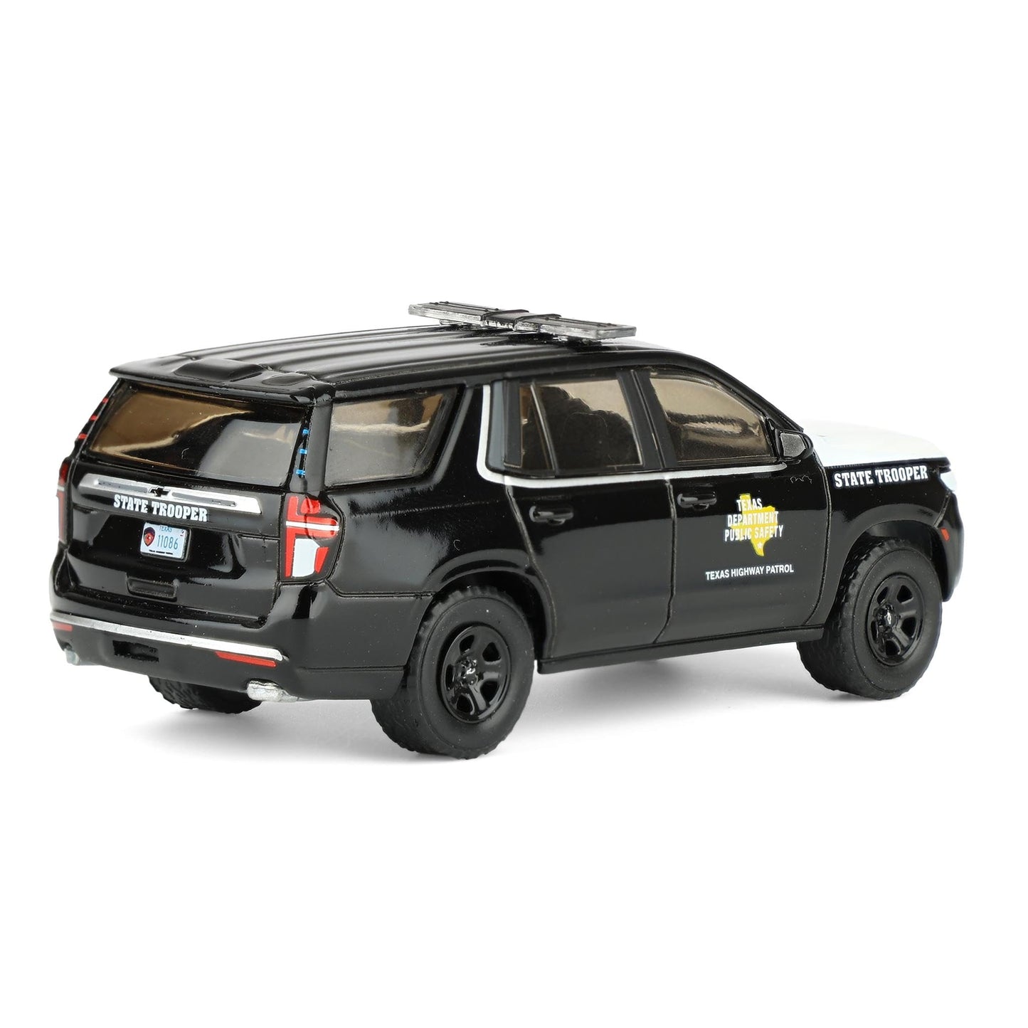 Greenlight 1/64 2024 Chevrolet Tahoe Police Pursuit Vehicle, Texas Highway Patrol, Hobby Exclusive Hot Pursuit GLT30540