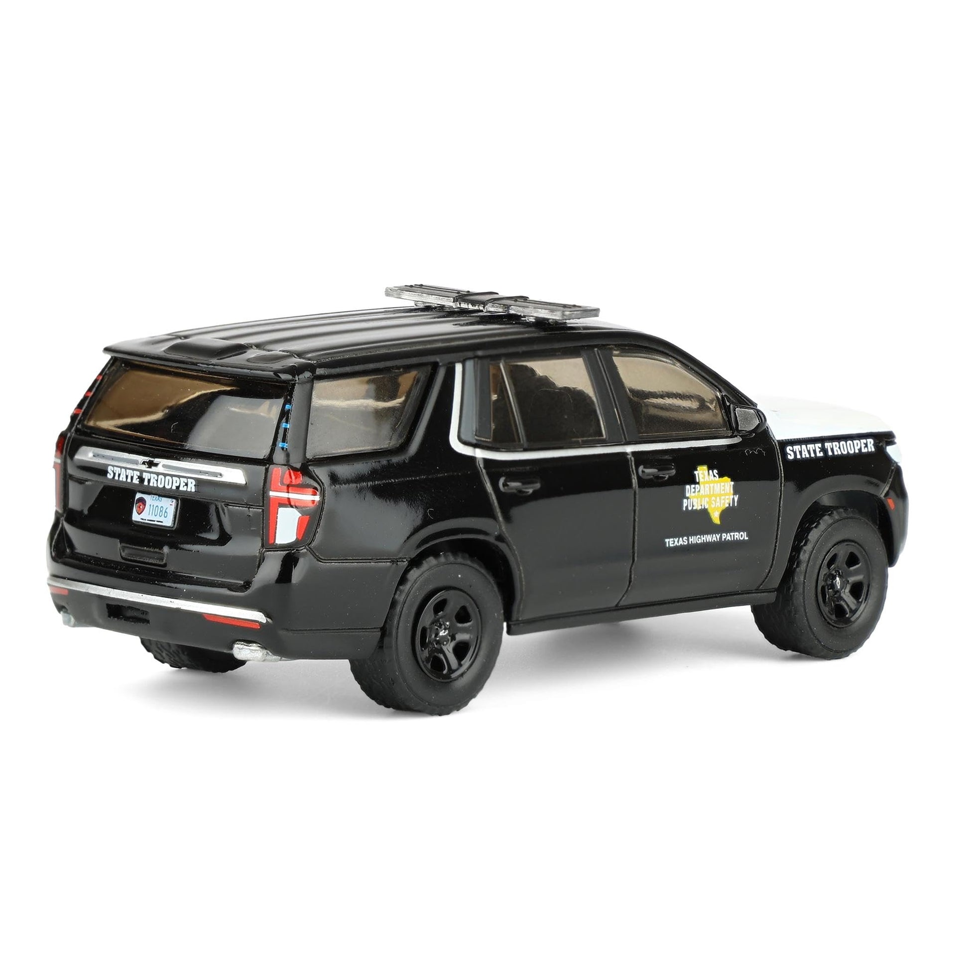 Greenlight 1/64 2024 Chevrolet Tahoe Police Pursuit Vehicle, Texas Highway Patrol, Hobby Exclusive Hot Pursuit GLT30540