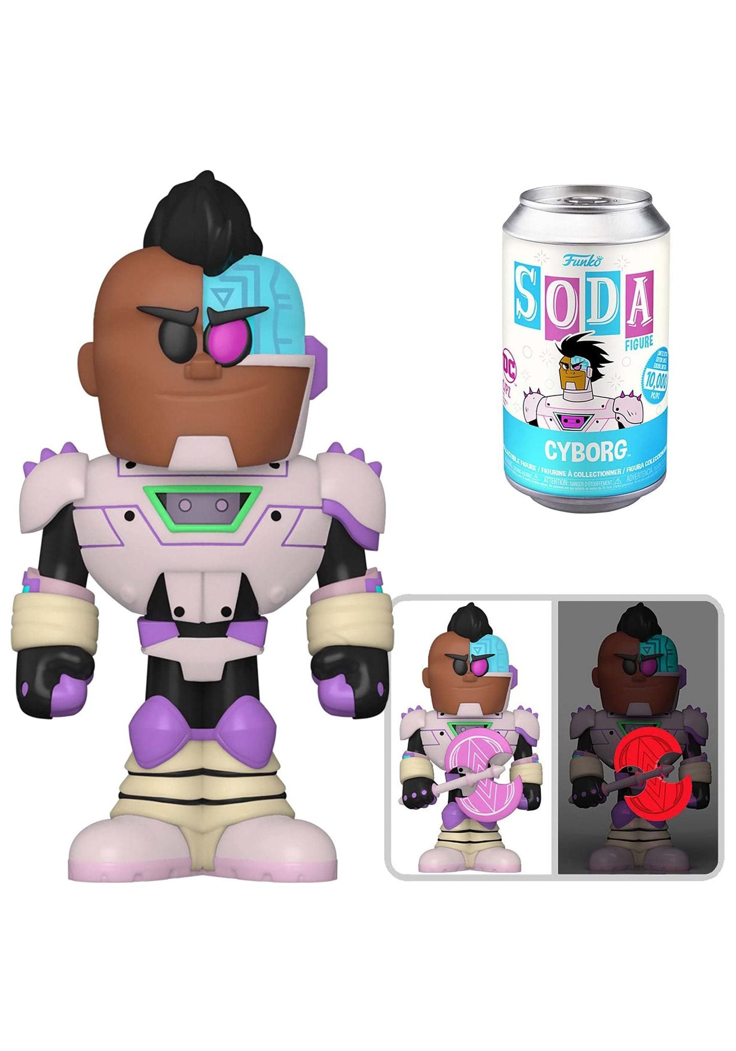 Funko Soda: Teen Titans Go! Cyborg 4.25" Figure in a Can