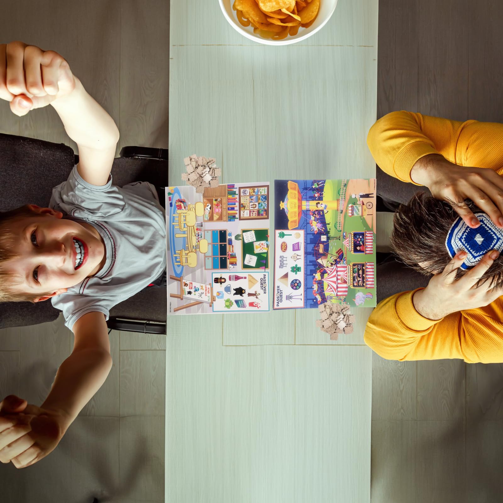Rite Lite Passover Quest Game Passover Gifts Activities Jewish Pesach Seder Holiday Party Favors - Be the 1st to Find All Passover Icons in All 6