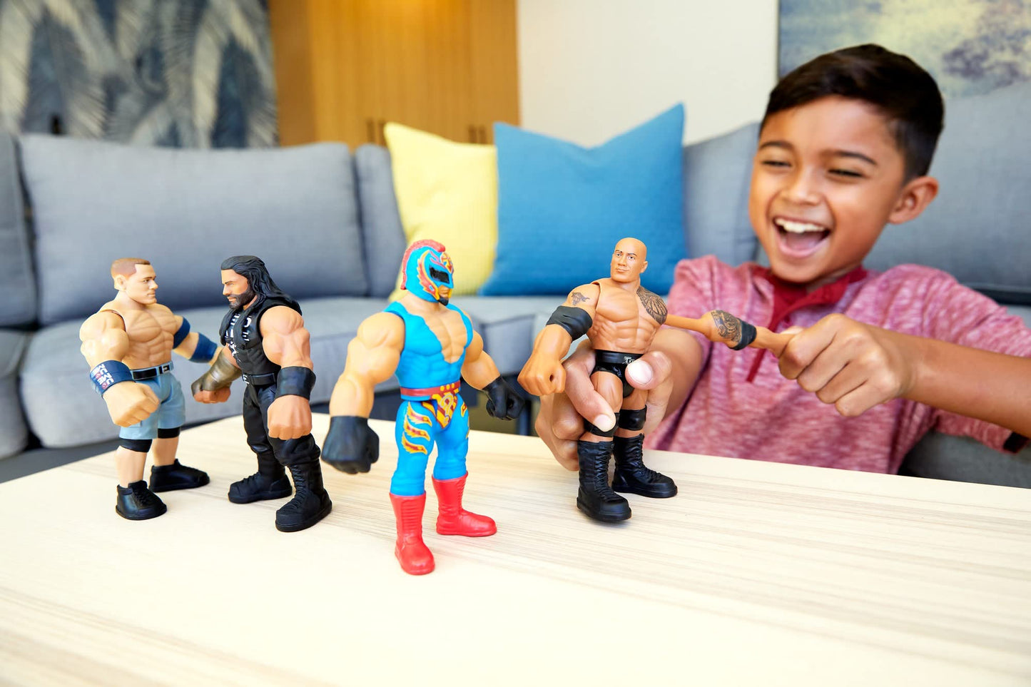 WWE Bend 'n Bash Posable 5.5-inch The Rock Action Figure