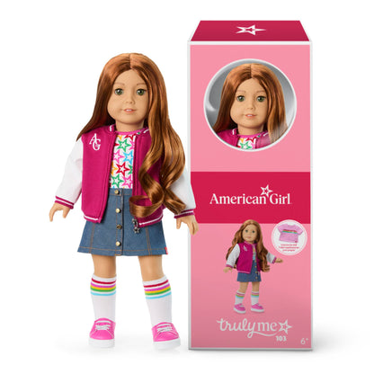 American Girl, Truly Me 18-inch Doll #103 with Green Eyes, Wavy Red Hair, Light-to-Medium Skin, for Ages 6+