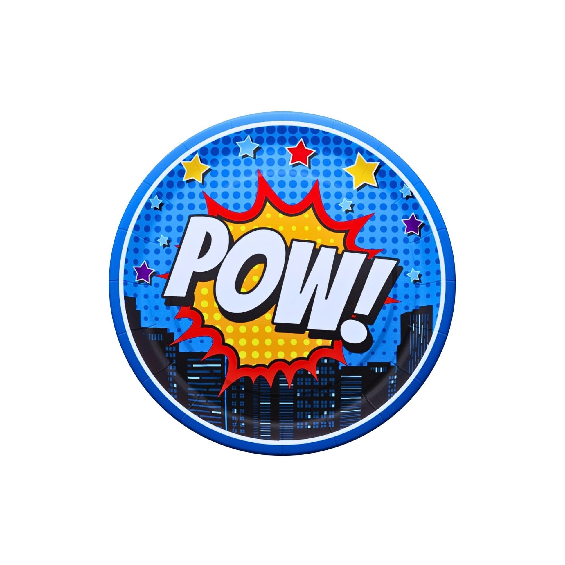 Blue Orchards Superhero Plates and Napkins (52 Pieces for 16 Guests) - Decorations, Super Hero Birthday for Boys, Plates and Napkins Supplies
