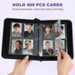 Photocard Binder 4 Pocket with 50 Sleeves up to Hold 400 Cards,Portable Collection Card Ablum for Army Fans Boys and Girls