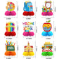 Back to School Table Decorations 9 PCS, Back to School Honeycomb Centerpiece Table Toppers - Back to School Party Supplies Perfect for Classroom