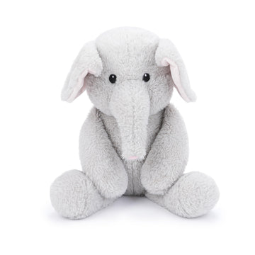 WEIGEDU Elephant Teddy Bear Stuffed Animals Plush Elephant Toys with Pink Ears Nose for Girls Boys Kids Babies Shower Bedtime Gifts, 15.7"