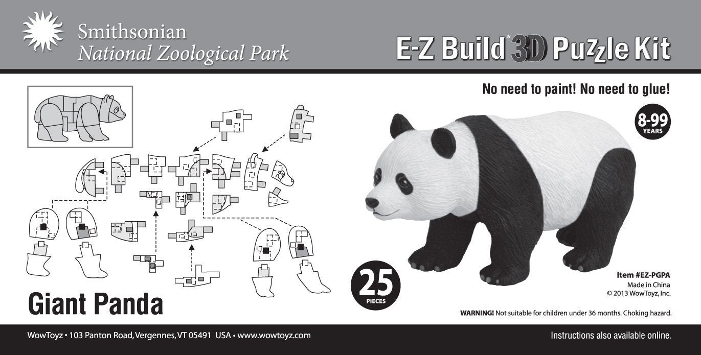 Smithsonian E-Z Build Puzzle - Giant Panda