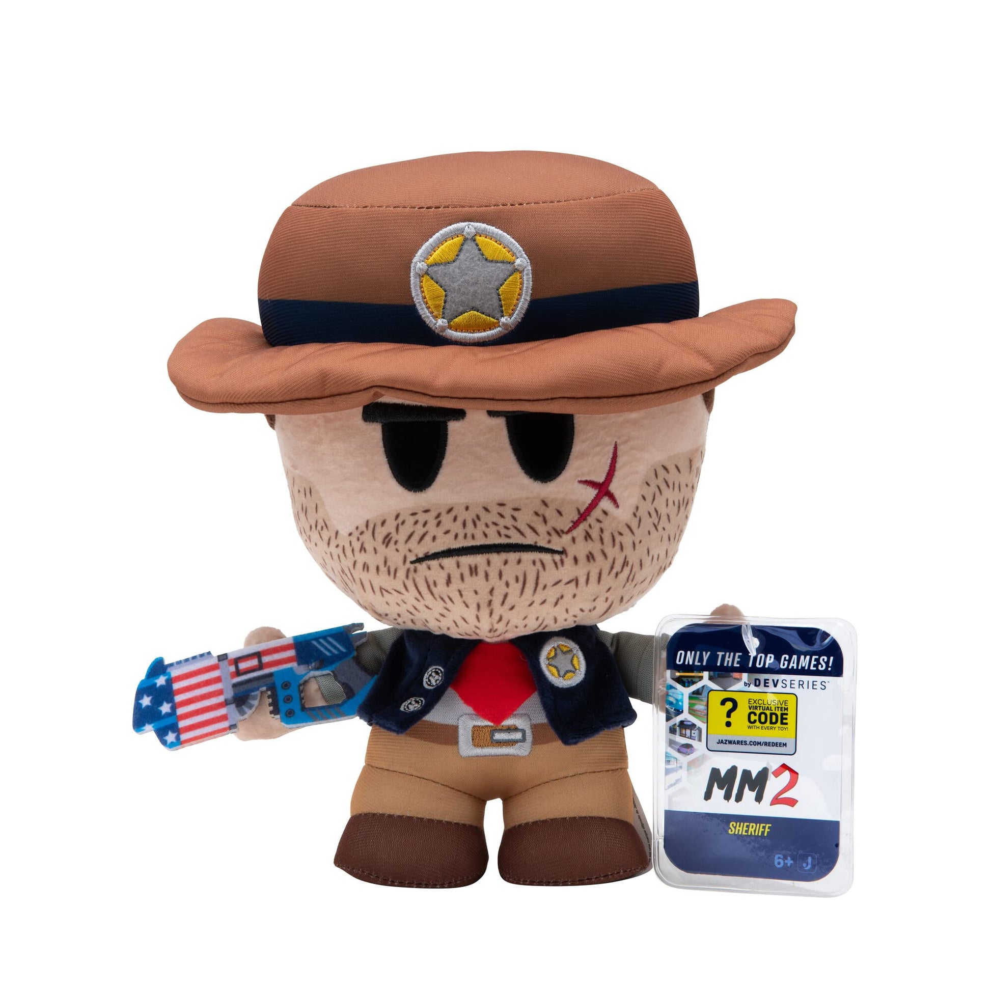 DevSeries 20cm Polyester Sheriff Collection Plush Toy with Exclusive Virtual Object Code