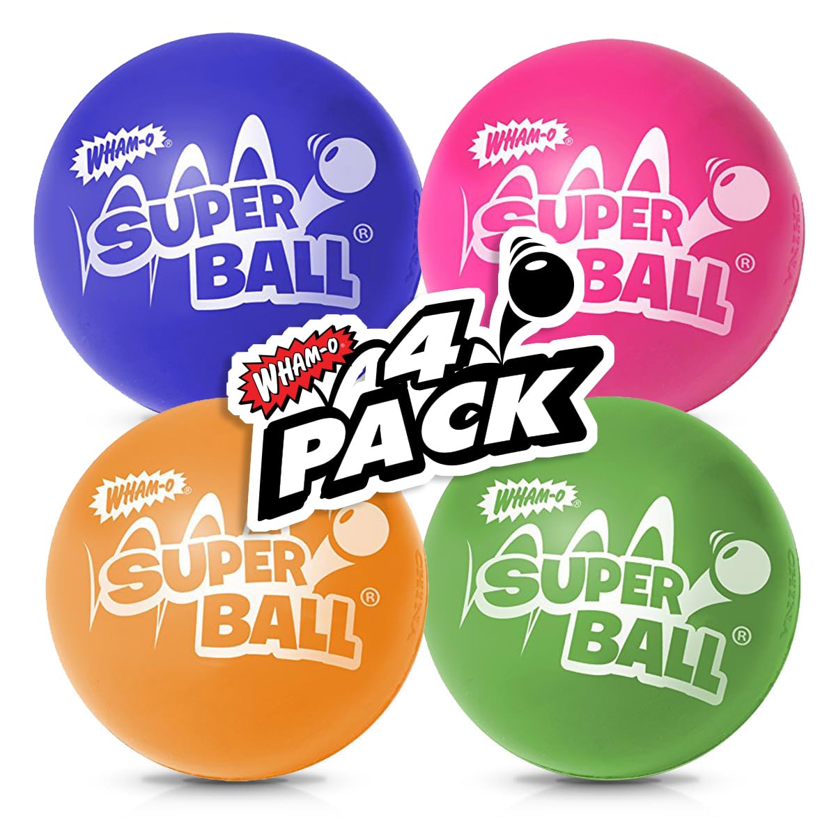 Wham-O The Incredible Superball Color | Bright & Super Bouncy | Made of Durable Zectron for High Bouncing and Distance | Outdoor Play for Children
