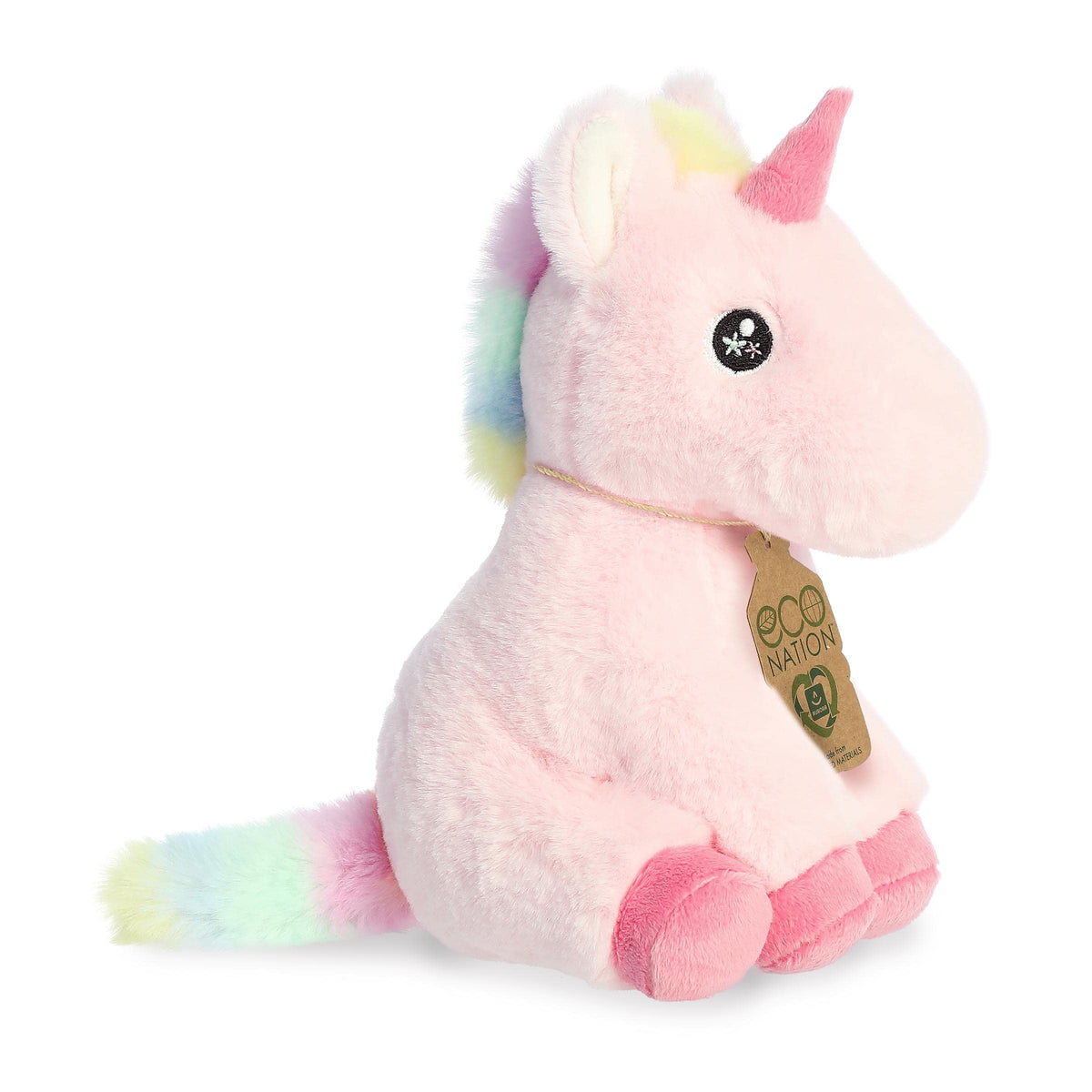 Aurora Eco Nation 8.5" Pearl Unicorn Responsibly Made Stuffed Animal