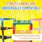 Strictly Briks Classic Stackable Baseplates - Rainbow Building Bricks Set - Stackable Base Plates Building Set Compatible with Lego - Brick Stacker