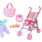 Dream Collection, Baby Doll Care Gift Set with Stroller - Lifelike Baby Doll and Accessories for Realistic Pretend Play, Posable Soft Toy - 12”