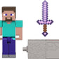 Mattel Minecraft Toys, Steve Action Figure with Accessory & Redstone Building Piece, 3.25-inch Scale Collectible Set Inspired by The Video Game