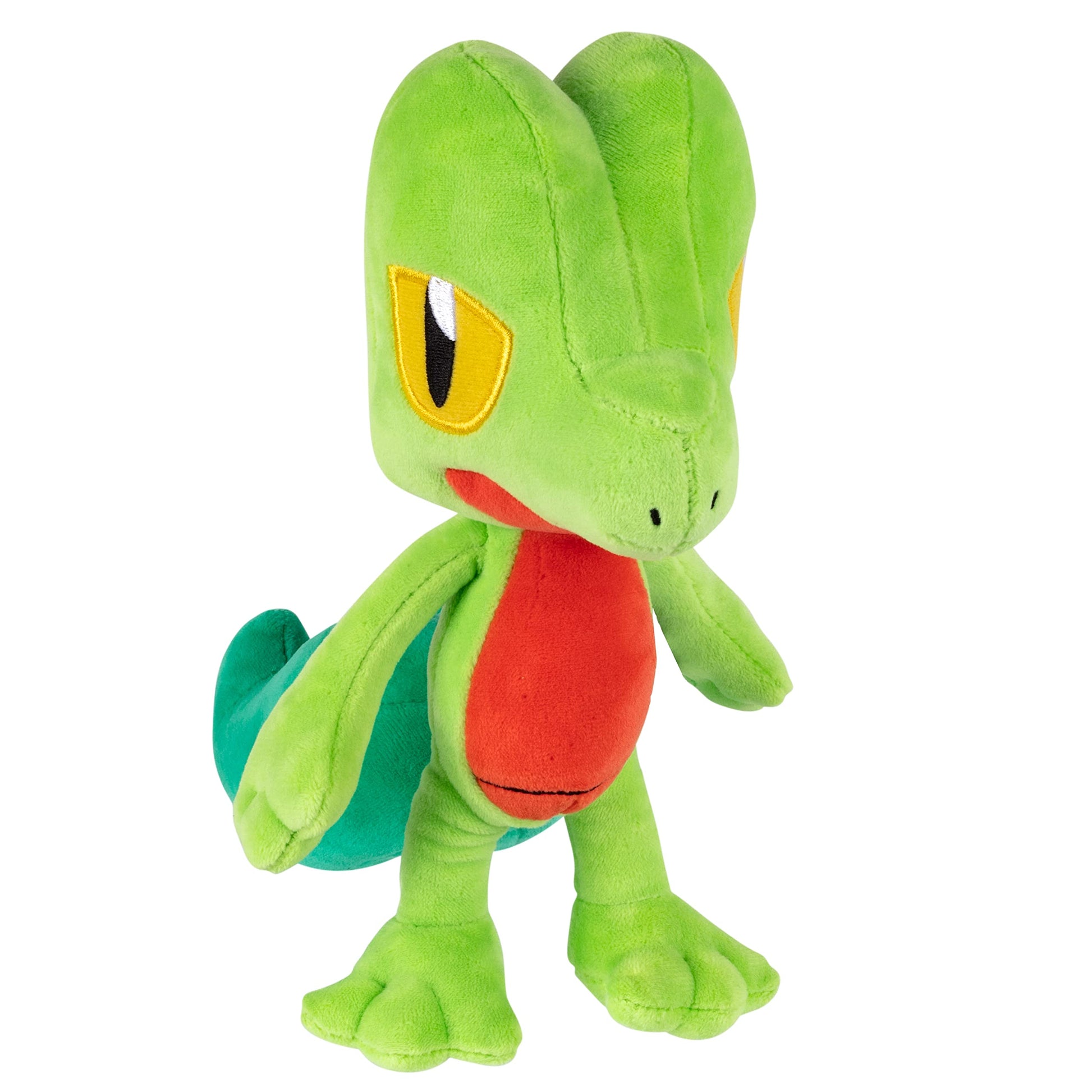 Pokemon 8" Treecko Plush - Officially Licensed - Ruby and Sapphire Starter Figure - Authentic Soft Stuffed Animal Toy - Gift for Kids, Boys, Girls