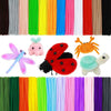AIZANYU 1200pcs Pipe Cleaners Bulk. 24-Color Chenille Stems for Craft. Art Supplies for Flowers. Flower Making Manual Included