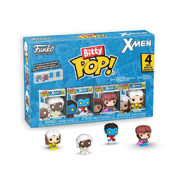 Funko Bitty Pop! X-Men: Rogue, Nightcrawler, Gambit, Storm and A Surprise Mystery Mini Figure - 0.9 Inch (2.2 Cm) Collectable - Stackable Display
