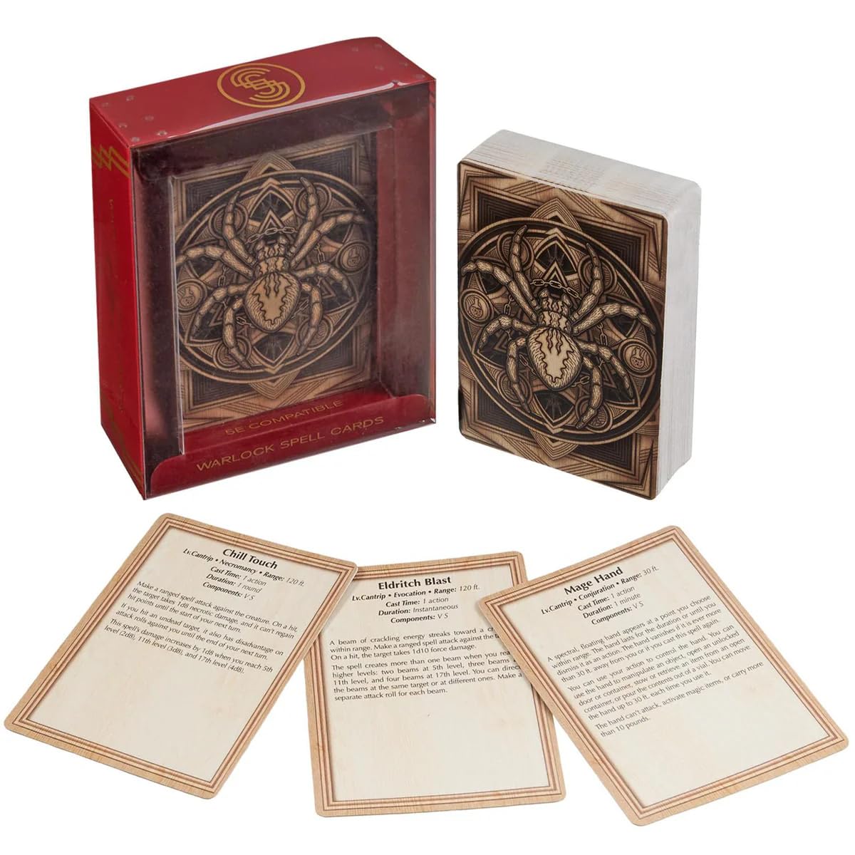 BBG Deluxe Warlock Spell Cards for Fantasy RPG Games - Great for Most Fantasy Games!