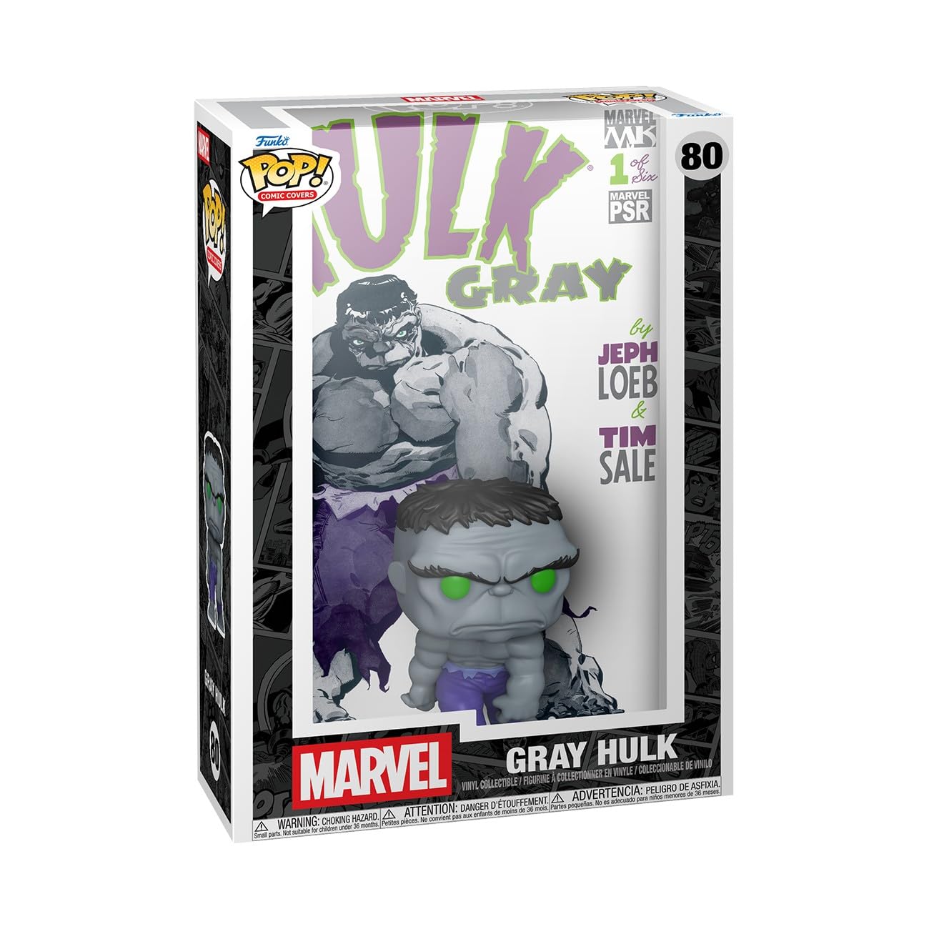 Funko Pop! Comic Cover: Marvel - Gray Hulk - Collectable Vinyl Figure - Gift Idea- Official Merchandise - Toys for Kids & Adults - Comic Fans - Model
