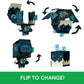 Mattel Minecraft Flippin’ Figs Figures with 2-in-1 Fidget Play, 3.75-in Scale, Large Heads & Pixelated Design (Characters May Vary)