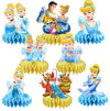 8Pcs Cinderela Table Centerpieces Birthday Party Supplies Double Side Table Decorations for Girls Party Decorations