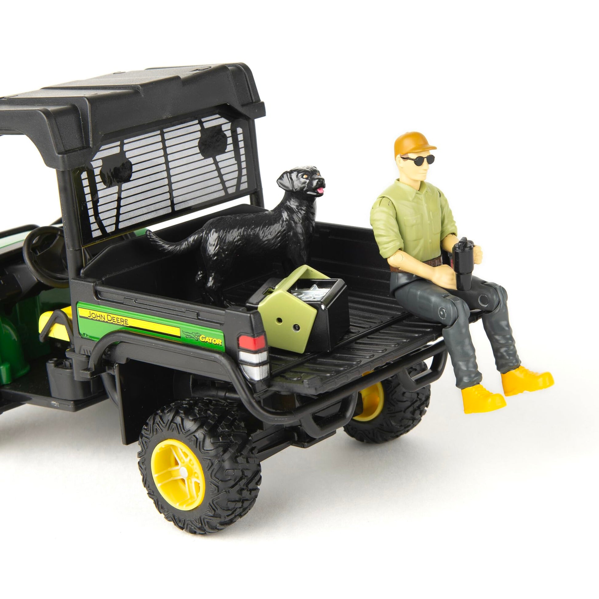 TOMY Big Farm Outdoor Adventure Toy Playset- 1:16 Scale - Includes John Deere Gator RSX 860i, Camping Accessories, and Two Toy Figures - John Deere