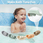 Bath Toys Floating Boats Train with Bathing Spoon,11 Pcs Water Table Toys Mold Free Baby Bath Toys for Toddlers 1-3 Infants 6-12-18 Months,Bathtub