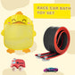 Race Car Bath Toy Set, Toddler Bath Toys, Flex Race Track Car Set, Kids Bathtub Gift, Including Mesh Storage Bag - Suction Cup, for Ages 3 & Up