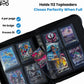 Toploader Binder for 112 Top Loaders - 4 Pocket Trading Card Case - Pokemon, MTG, Sport Cards - Zip Binder - Level Up Pro (Matte Black)