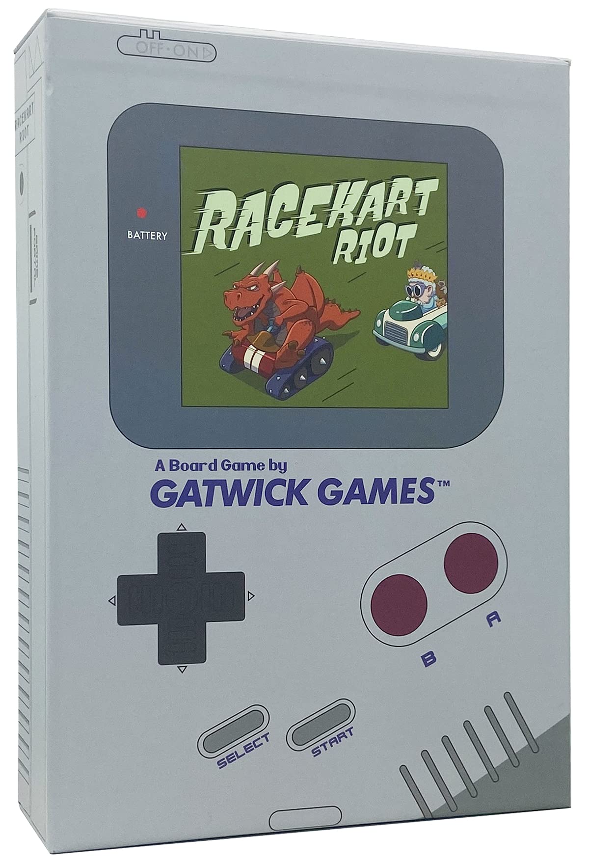 Racekart Riot - Your Favorite Racing Video Games Turned into Board Games, 2-4 Players (Gray)