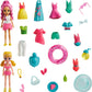 Polly Pocket Playset Fashion Pack Tropical Beach Fun Surprise Element for Girls Ages 4 and Up