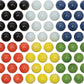 Marbles for Chinese Checkers, 60 pc, 10 each of 6 colors - Made in USA.