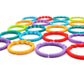 24 Pack Baby Teether Rings Links Toys Colorful Round Connecting Ring for Rattle Strollers Car Seat Travel Toys - Suit for Baby, Infant, Newborn