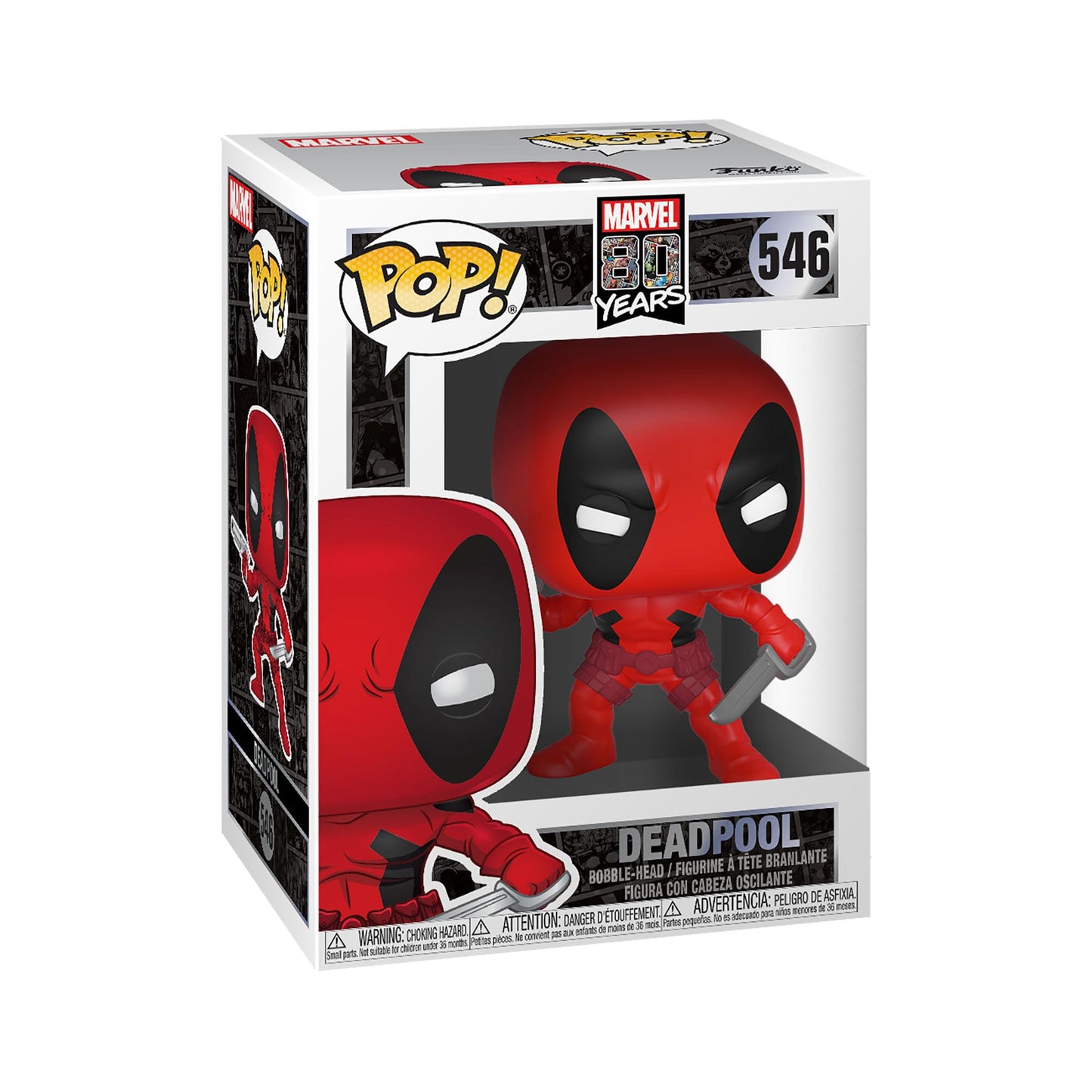 Funko POP! Bobble: Marvel Deadpool - 80th First Appearance
