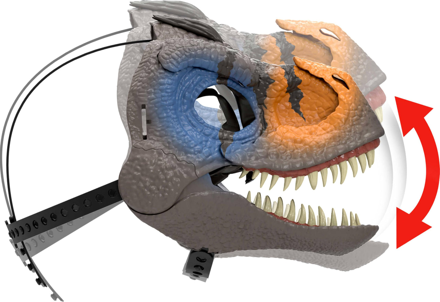 Mattel Jurassic World Snarlin Sounds Velociraptor Role Play Mask