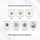 BCW 2x2 Snap Holder - 25 ct Quarter Case | Archival Safe Protector | Crystal Clear Polystyrene Display Box | Ideal for US Washington Quarters |